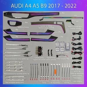 Lumini ambientale dedicate Audi A5 2017-2022 set complet control telefon sau sistem original - Img 3