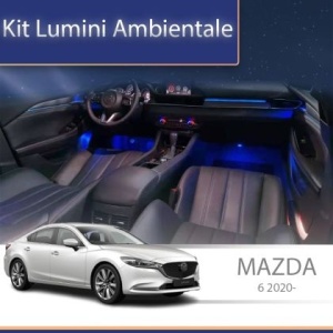 Lumini ambientale dedicate Mazda 6 2020-2023 set complet control telefon sau sistem original