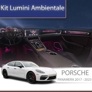 Lumini ambientale dedicate Porsche Panamera 2017-2021 set complet cu trimuri control telefon sau sistem original