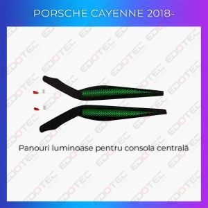 Lumini ambientale Porsche 2018- trim pentru consola centrală control telefon sau sistem original AMB-PO-CAYENNE-2018-CONSOLE - Img 2