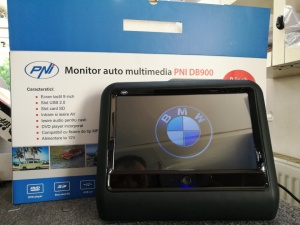 MONITOR AUTO TETIERA NEGRU ECRAN 9'' TOUCHSCREEN DVD PLAYER SD USB PNI DB900 HD - Img 12