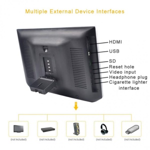 MONITOR TETIERA CU ANDROID EDT-TRAVEL13.3-A TRAVELMATE 13.3" HDMI USB SD 1080P 4K INTERNET WIFI BLUETOOTH TOUCHSCREEN REZOLUTIE FULL HD LOGO SELECTABIL - Img 4
