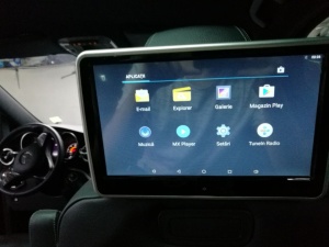 MONITOR TETIERA CU ANDROID TRAVELMATE 10" USB SD 1080P INTERNET WIFI BLUETOOTH TOUCHSCREEN REZOLUTIE HD LOGO SELECTABIL