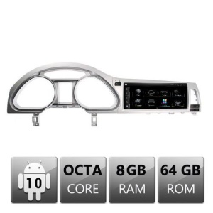 NAVIGATIE ANDROID 10 DEDICATA AUDI Q7 2005-2009 MMI 2G ECRAN CAPACITIV 10,25" TOUCHSCREEN INTERNET OCTACORE 8GB RAM 64GB ROM DVR CARKIT BLUETOOTH MIRROR LINK MODEL EDOTEC EDT-Q7-2G-8CORE