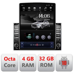 NAVIGAȚIE ANDROID 10 DEDICATA TOYOTA AURIS 2007-2013 ECRAN CAPACITIV TIP TESLA 9,7" PROCESOR OCTACORE 4GB RAM 32GB MEMORIE INTERNA DVR CARKIT BLUETOOTH MIRROR LINK MODEL TESLA KIT-auris-2013+EDT-E710