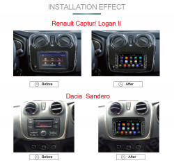 NAVIGATIE ANDROID 7.1 DEDICATA DACIA DUSTER LOGAN SANDERO LOGDY DOKKER RENAULT CAPTUR NAVD-A5157 2GB RAM DVR CARKIT GPS INTERNET 3G WIFI WAZE