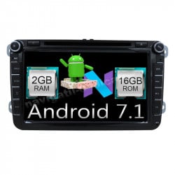 NAVIGATIE ANDROID 7.1 DEDICATA VW SKODA SEAT NAVD-A9240 ECRAN 8'' CAPACITIV 16GB 2GB RAM INTERNET 3G WIFI QUAD-CORE 1,6 GHZ DVR CARKIT BLUETOOTH MIRROR LINK MODEL PREMIUM