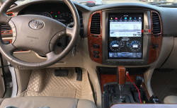 NAVIGATIE ANDROID 9.0 DEDICATA TOYOTA LAND CRUISER PRADO J120 ECRAN 10.4'' TESLA STYLE 6-CORE 4G RAM WIFI 32GB DVR GPS WAZE MODEL PREMIUM EDOTEC EDT-T456-6Core