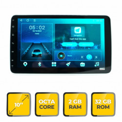 NAVIGATIE AUDIOSYSTEM UNIVERSALA 10", 2GB RAM, 32GB,1 DIN, 8 CORE, ANDROID 10.0, 4G SIM