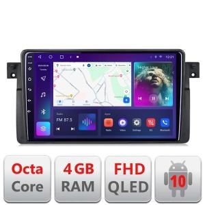 Navigatie BMW Seria 3 E46 Rover 75 B-052 Android Ecran QLED octa core 4+64 carplay android auto KIT-052+EDT-E309V3