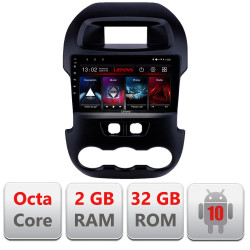 NAVIGATIE CARPAD ANDROID 10 DEDICATA FORD RANGER 2011-2015 ECRAN CAPACITIV OCTACORE 2GB RAM 32 GB ROM DVR CARKIT BLUETOOTH MIRROR LINK MODEL LENOVO KIT-245+EDT-E509
