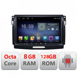 NAVIGATIE CARPAD ANDROID 10 DEDICATA FORD RANGER 2016- ECRAN CAPACITIV OCTACORE 8GB RAM 128GB ROM DVR CARKIT BLUETOOTH MIRROR LINK MODEL LENOVO KIT-574+EDT-E609