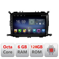 NAVIGATIE CARPAD ANDROID 10 DEDICATA KIA CARENS 2013-2018 ECRAN CAPACITIV OCTACORE 6GB RAM 128GB ROM DVR CARKIT BLUETOOTH MIRROR LINK MODEL LENOVO KIT-2023+EDT-E609
