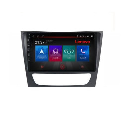 NAVIGATIE CARPAD ANDROID 10 DEDICATA MERCEDES CLASA E W211 2004-2008, CLS W219 2005-2010 ECRAN CAPACITIV OCTACORE 4GB RAM 64 GB ROM DVR CARKIT BLUETOOTH MIRROR LINK MODEL LENOVO KIT-090+EDT-E509-PRO