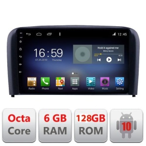 NAVIGATIE CARPAD ANDROID 10 DEDICATA VOLVO S80 2004-2006 ECRAN CAPACITIV OCTACORE 6GB RAM 128GB ROM DVR CARKIT BLUETOOTH MIRROR LINK MODEL LENOVO KIT-S80+EDT-E609