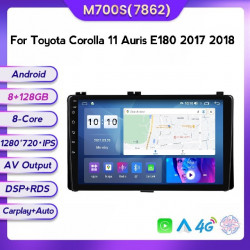 NAVIGATIE CARPAD ANDROID 11 DEDICATA TOYOTA COROLLA 11 AURIS E180 2016-2019 ECRAN IPS 9" INTERNET WIFI SIM 4G PROCESOR OCTACORE 8GB RAM 128GB MEMORIE SSD SUNET DSP DVR CARKIT BLUETOOTH CARPLAY ANDROID AUTO COOLER RACIRE MODEL KIT-AURIS+EDT-M700