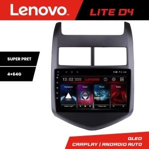 Navigatie Chevrolet Aveo 2010-2013 Lenovo Kit-AVEO10 4+64 GB Android Waze USB Navigatie Internet Youtube Radio KIT-aveo10+LITE-D4-9-4+64