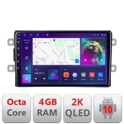 Navigatie Dacia dupa 2012 C-Dacia Android Octa Core Ecran 2K QLED GPS 4G 4+32GB 360 KIT-Dacia+EDT-E409-2K KIT-Dacia+EDT-E409-2K