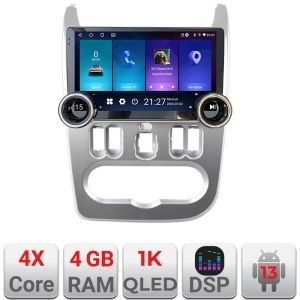 Navigatie Dacia Duster 2010-2012 Kit-099 Edotec 4+64 10.5 inch Incell 1K android Wifi 5Ghz gps internet KIT-099+EDT-E211-RK