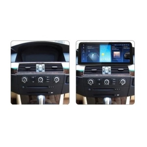 Navigatie dedicata cu Android BMW Seria 5 (E60) 2008 - 2010 cu navigatie CIC, 6GB RAM, Radio GPS Dual Zone, Display QLED 12.3" Touchscreen, Internet Wi-Fi si slot SIM 4G, Bluetooth, MirrorLink, USB - Img 3