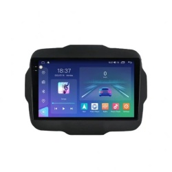 Navigatie dedicata cu Android Jeep Renegade dupa 2014, 4GB RAM, Radio GPS Dual Zone, Display 2K QLED 9.5" Touchscreen, Internet Wi-Fi si slot SIM 4G, Bluetooth, MirrorLink, USB, Waze