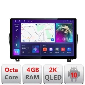 Navigatie dedicata Nissan Juke 2010-2015 N-JUKE Edonav ecran 13" 2K 4+32 Android Waze USB Navigatie 4G 360 Toslink Youtube Rad KIT-JUKE+EDT-E413-2K