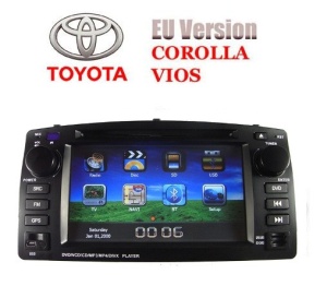 NAVIGATIE DEDICATA TOYOTA COROLLA E12 2001-2007 DVD GPS TV CARKIT PRELUARE AGENDA TELEFONICA COMENZI PE VOLAN