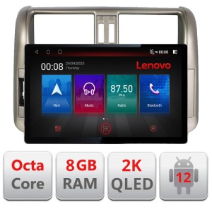Navigatie dedicata Toyota Prado 2010-2013 N-347 Lenovo ecran 13" 2K 8+128 Android Waze USB Navigatie 4G 360 Toslink Youtube Radio