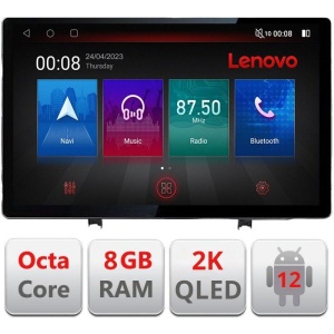 Navigatie dedicataRenault Clio 3 2005-2013 N-Clio3 ecran 13" 2K 8+128 Android Waze USB Navigatie 4G 360 Toslink Youtube kit-clio3+ULTRA-2K-13-8+128 - Img 3
