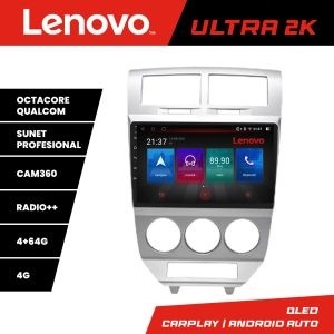 Navigatie Dodge Caliber 2006-2010 Lenovo Kit-caliber-06 8 core QLED Qualcomm 4+64 360 Android Waze USB Navigatie Internet Youtube Radio KIT-caliber-06+ULTRA-10-4+64