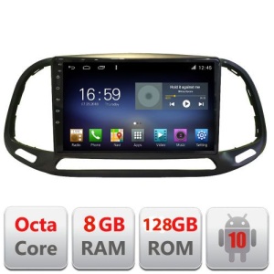 Navigatie Fiat Doblo 2015-2018 F-DOBLO15 Octa Core cu Android Radio Bluetooth Internet GPS WIFI DSP 8+128GB 4G KIT-DOBLO15+EDT-E609