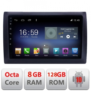 Navigatie Fiat Stilo F-stilo Octa Core cu Android Radio Bluetooth Internet GPS WIFI DSP 8+128GB 4G KIT-stilo+EDT-E609