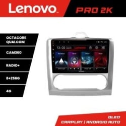 Navigatie Ford Focus 2 Automat Lenovo Kit-140-automatic 8 core QLED 2K 8+256 360 Android Waze USB Navigatie Internet Youtube Radio KIT-140-AUTOMATIC+PRO-2K-9-8+256