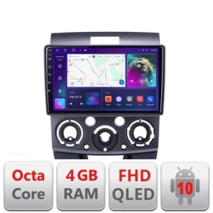 Navigatie Ford Ranger Mazda BT50 2007-2012 B-RANGER Android Ecran QLED octa core 4+64 carplay android auto KIT-ranger+EDT-E309V3 v1