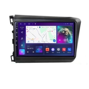 Navigatie Honda Civic 2012-2015 B-132 Android Ecran QLED octa core 4+64 carplay android auto KIT-132+EDT-E309V3 - Img 2