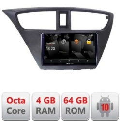 Navigatie Honda Civic 2012-2016 5510-CIVIC Android Octa Core 720p 4+64 DSP 360 camera carplay android auto KIT-civic+NAM5510-A9Z+ctsho006.2+ctmultilead.2+cab