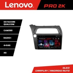 Navigatie Honda Civic Hatchback 2006-2012 Lenovo Kit-hatchback 8 core QLED 2K 4+64 360 Android Waze USB Navigatie Internet Youtube Radio kit-hatchback+PRO-2K-9-4+64