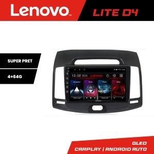 Navigatie Hyundai Elantra 2007-2011 Lenovo Kit-2009 4+64 GB Android Waze USB Navigatie Internet Youtube Radio KIT-2009+LITE-D4-9-4+64