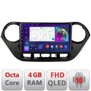Navigatie Hyundai I10 2013-2019 B-HY38 Android Ecran QLED octa core 4+64 carplay android auto - Img 1