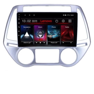 Navigatie Hyundai I20 2011-2014 manual si automat Android radio gps internet 4+64 Lenovo KIT-i20-2012+LITE-D4-9-4+64 - Img 2