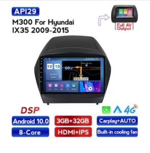 NAVIGATIE CARPAD ANDROID 10 DEDICATA HYUNDAI IX35 ECRAN IPS 9" CAPACITIV INTERNET WIFI SIM 4G PROCESOR OCTA CORE 3GB RAM 32GB MEMORIE INTERNA SUNET DSP DVR CARKIT BLUETOOTH CARPLAY ANDROID AUTO COOLER RACIRE INCLUS MODEL KIT-361+EDT-M300