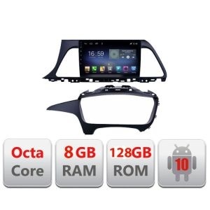Navigatie Hyundai SONATA F-417 Octa Core cu Android Radio Bluetooth Internet GPS WIFI DSP 8+128GB 4G KIT-417+EDT-E609