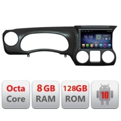 Navigatie JEEP WRANGLER 2011-2014 Manual F-wr Octa Core cu Android Radio Bluetooth Internet GPS WIFI DSP 8+128GB 4G KIT-WR+EDT-E610