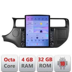 Navigatie Kia Rio 2011-2014 G-rio-11 ecran tip TESLA 9.7" cu Android Radio Bluetooth Internet GPS WIFI 4+32GB DSP 4G O kit-rio-11+EDT-E709