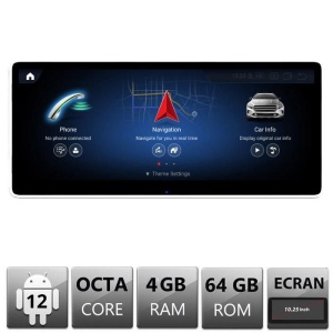 Navigatie Mercedes A W176, GLA, CLA, G NTG4.5 ecran de 10.25" Android gps 4G 4+64 1920x720 EDT-NTG45-10.25-4+64