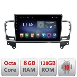 Navigatie Mercedes ML W166 NTG4.5 F-W166 Octa Core cu Android Radio Bluetooth Internet GPS WIFI DSP 8+128GB 4G KIT-w166+EDT-E609