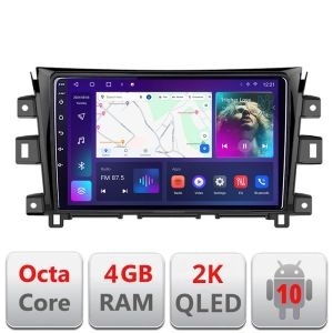 Navigatie Nissan Navara 2017- C-navara17 Android Octa Core Ecran 2K QLED GPS 4G 4+32GB 360 KIT-navara17+EDT-E409-2K