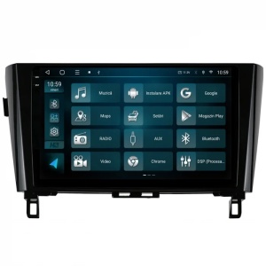 Navigatie Nissan Qashqai / X-Trail (2013+), 8GB RAM, Android, Octacore, Slot Sim 4G, DSP, GPS, Wi-FI, Carplay, Android Auto, USB, Bluetooth, Waze, Touchscreen, 10.1 Inch - Img 9