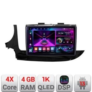 Navigatie Opel Mokka 2016- A-MOKKA2 4+64 InCell Display 1K Android Waze USB Navigatie Internet Youtube Radio KIT-Mokka2+EDT-E209-RK