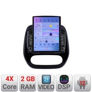 Navigatie Renault Captur K-CAPTUR ecran tip TESLA 9.7" cu Android Radio Bluetooth Internet GPS WIFI 2+32 DSP Quad Core KIT-CAPTUR+EDT-E708